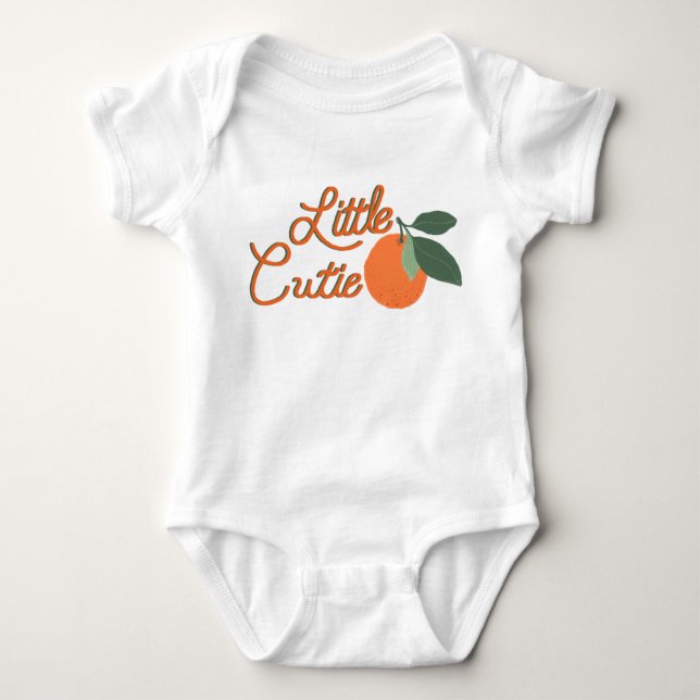 Kleine Süsse Citrus Baby Bodysuit mit Wasserfarbe Baby Strampler (Vorderseite)