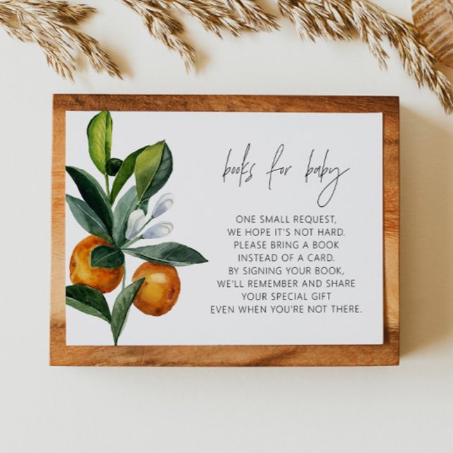 Kleine Süsse Citrus Baby Duschbücher für Baby Einladung (Von Creator hochgeladen)