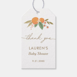 Kleine Süsse Citrus Baby Dusche Geschenkanhänger