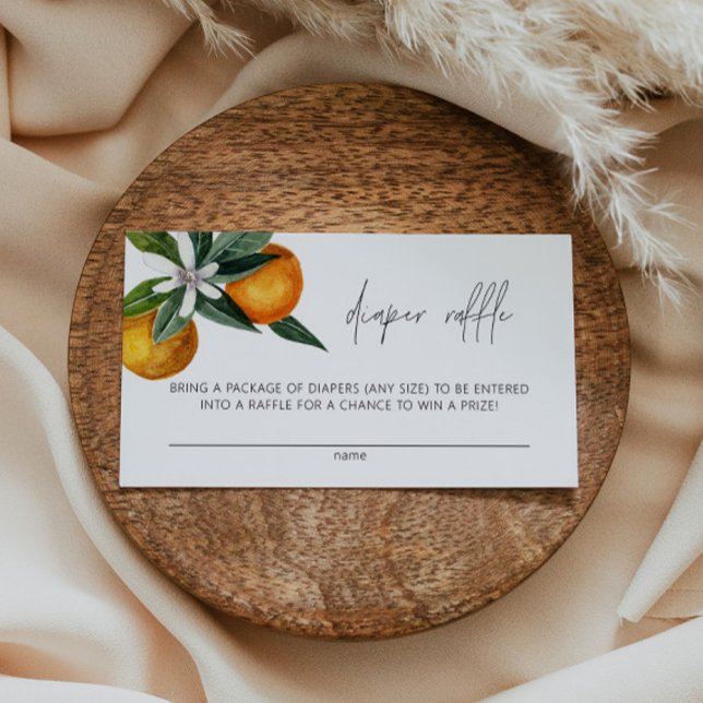 Kleine Süsse Citrus Babydusche Windelwaschkarte Platzkarte (Von Creator hochgeladen)