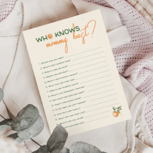 Kleine Süsse Citrus, die Mommy Best Card kennt Einladung