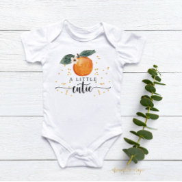 Kleine Süsse Citrus Mandarine Niedlich Fruit Baby Baby Strampler