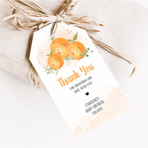 Kleine Süße Citrus Orange Baby Shower Favor Tag Geschenkanhänger