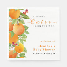 Kleine Süsse Citrus Orange Clementine Babydusche