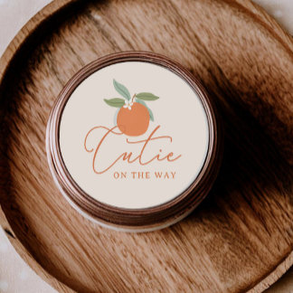 Kleine Süße Citrus Orange Danke Runder Aufkleber