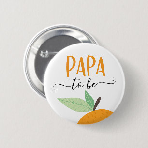Kleine Süsse Citrus Orange Papa zu Button