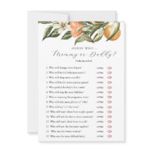 Kleine Süsse Citrus Ratess Wer Dusche Spielkarte