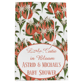 Kleine Süsse Clementine | Citrus Baby Shower Mittlere Geschenktüte