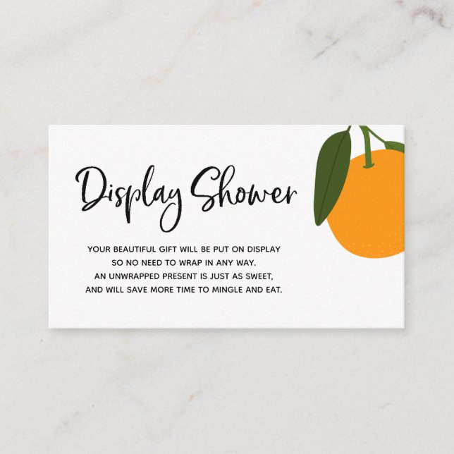 Kleine Süsse Display Duscheinsteckkarte Begleitkarte (Vorderseite)