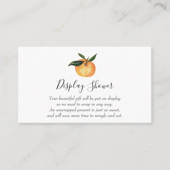 Kleine Süsse Display Duscheinsteckkarte Begleitkarte (Vorderseite)