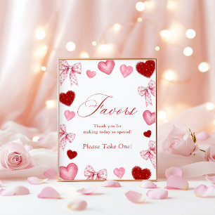 Kleine Süße Favoriten-Schilder Valentinstag Baby Poster