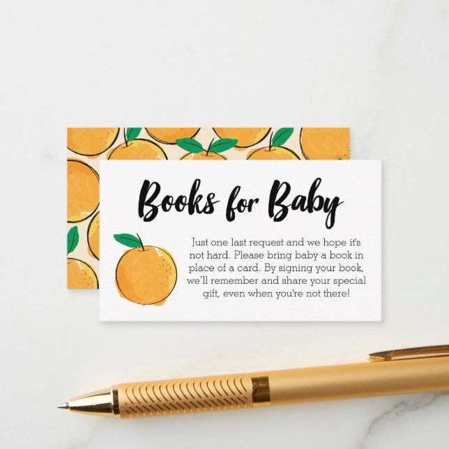 Kleine Süsse für Babyverpackungskarte Begleitkarte (Vorderseite/Rückseite Beispiel)