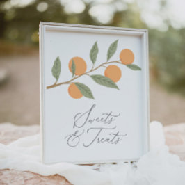 Kleine Süsse Geburtstagsparty Süßigkeiten und Leck Poster