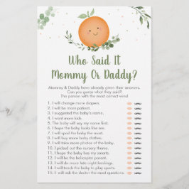 Kleine Süsse Grün schätzen, wer sagte, es Spiel