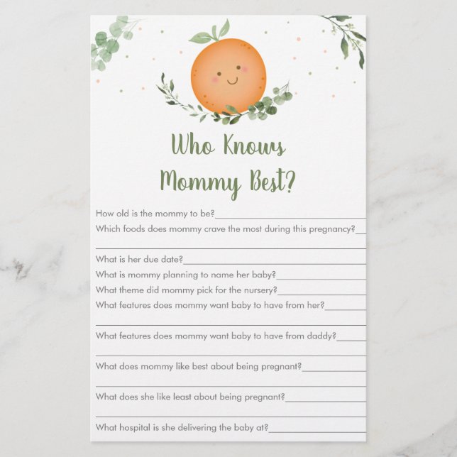 Kleine Süsse Grüne, die Mommy Best Game kennen (Vorderseite)