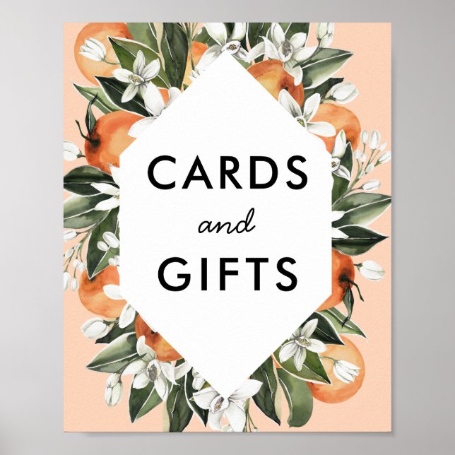 Kleine Süsse Kinderduschkarten und Geschenke Poster (Vorne)