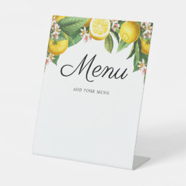 Kleine Süsse Kinderduschmenü Sockelschild