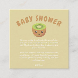 Kleine Süsse Kiwi Babydusche Begleitkarte