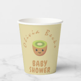 Kleine Süsse Kiwi Babydusche Pappbecher