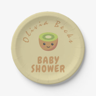 Kleine Süsse Kiwi Babydusche Pappteller