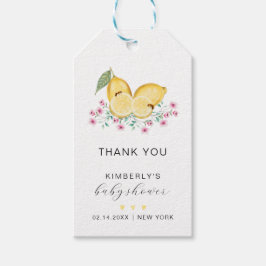 Kleine Süsse Lemon Citrus Baby Dusche Vielen Dank Geschenkanhänger