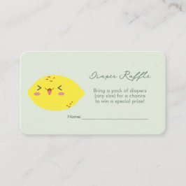 Kleine Süsse Lemon Citrus Diaper Raffle Begleitkarte