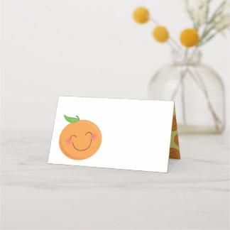 Kleine Süsse Mandarine Baby Duwer Gender Neutral Platzkarte
