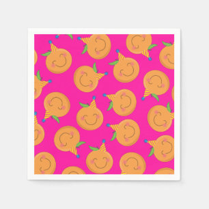 Kleine Süsse Mandarine Geburtstagsparty Napkins Serviette