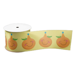 Kleine Süsse Mandarine Geburtstagsparty Satin Ribb Satinband