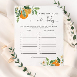 Kleine Süsse Name dieses Liedes Baby Dusche Spiel