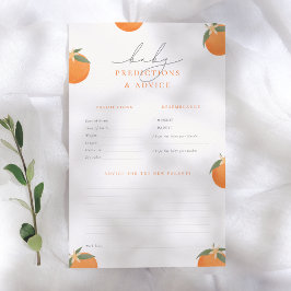 Kleine Süsse Orange Baby Predictions & Advice Game