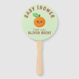Kleine Süsse Orange Babydusche Fächer