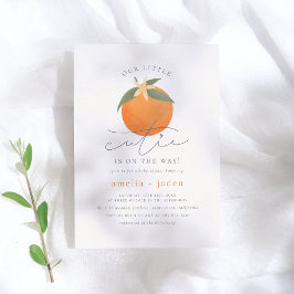 Kleine Süsse | Orange Blossom Spring Baby Dusche Einladung