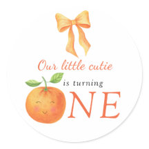 Kleine Süße Orange Citrus 1. Geburtstag