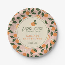 Kleine Süsse Orange Citrus Baby Dusche