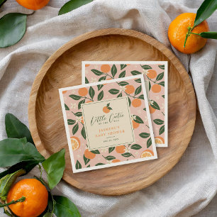 Kleine Süsse Orange Citrus Baby Dusche Serviette