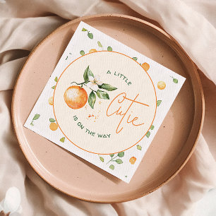 Kleine Süsse Orange Citrus Baby Dusche Serviette