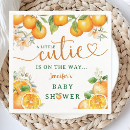 Kleine Süsse Orange Citrus Baby Dusche Serviette