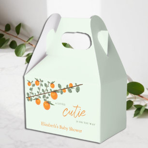 Kleine Süsse Orange Gender Neutral Baby Dusche Geschenkschachtel