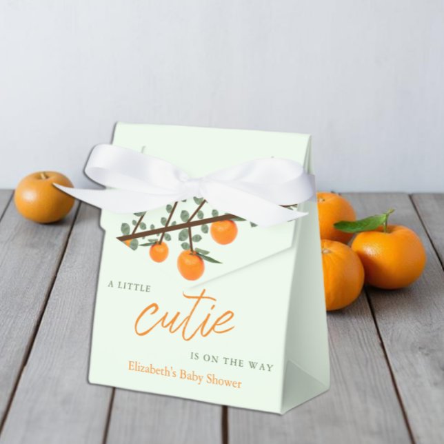 Kleine Süsse Orange Gender Neutral Baby Dusche Geschenkschachtel (Von Creator hochgeladen)