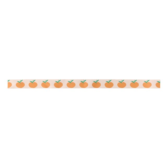 Kleine Süsse Orange Satin Ribbon Satinband (Vorderseite)