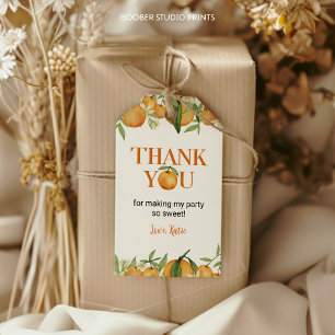 Kleine Süsse Orangen Geburtstag Thema Danke Tag Geschenkanhänger