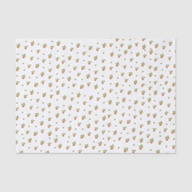 Kleine Süsse Orangengewebe Seidenpapier (Vorderseite)