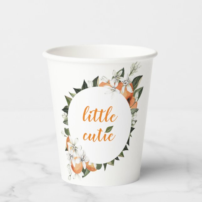 Kleine Süsse Papier Cups Kleine Süsse Babydusche Pappbecher (Vorderseite)