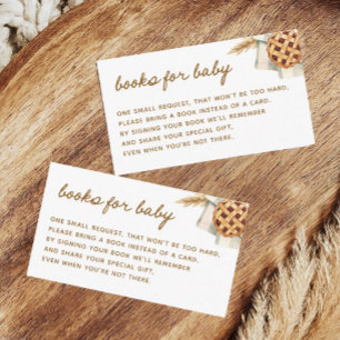 Kleine Süsse Pie Baby Duschbücher für Baby Begleitkarte