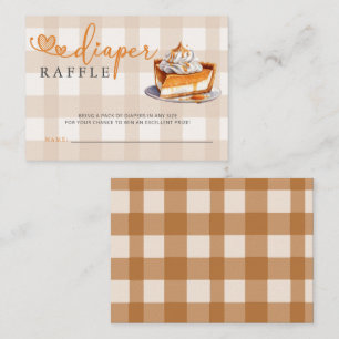 Kleine Süsse Pie Baby Duschdusche Windeln Raffle Begleitkarte