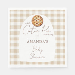 Kleine Süsse Pie Baby Dusche Neutral Serviette