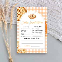 Kleine Süsse Pie Baby Shower Baby Predictions Spie
