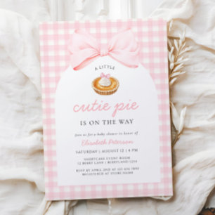 Kleine Süsse Pie Babydusche Einladung