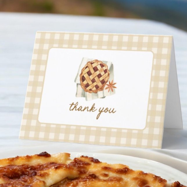 Kleine Süsse Pie Babydusche geklappt Dankeskarte (Von Creator hochgeladen)